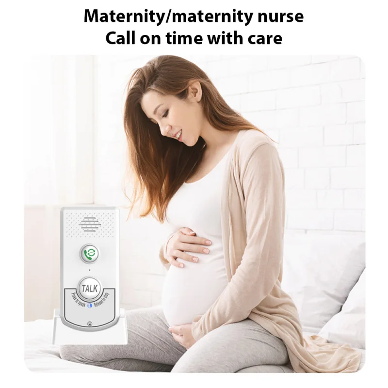 Home Intercoms Wireless Voice Bidirectional Caller Home Portable Voice Interphone Elderly Caller Room to Room Two Way Ringtone