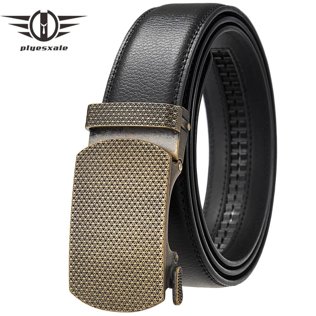 

New Arrival Coffee Black Man Belt Genuine Leather Luxury Designer Mens Ratchet Belts Top Quality Automatic Waist Belt Male B1538