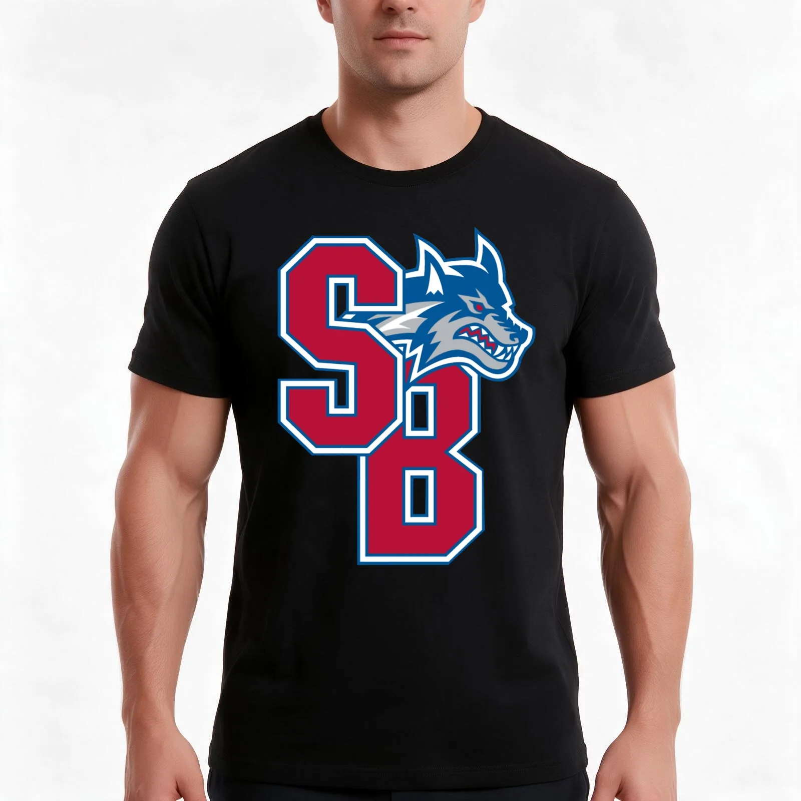 SUNY Stony Brook (3) T-Shirt, Summer Casual Cotton Tee, Oversized Streetwear Tops, Vintage Graphic Print, Loose Fit Short Sleeve