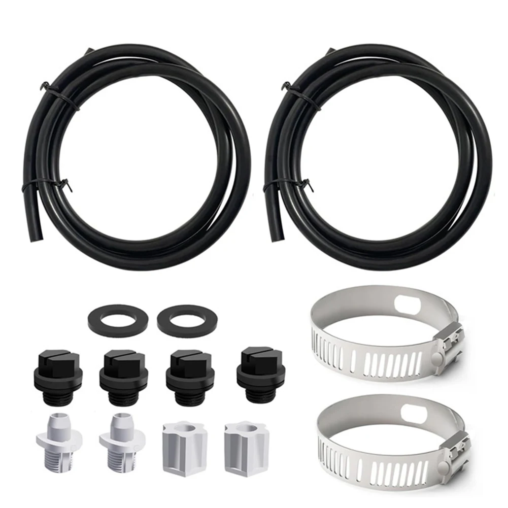 1 Set Pool Off-line Chlorinator Tubing Feeder Connection Pack Saddle Clamp Drain Plug 4ft Pipe For CL200/CL220 Series Feeder