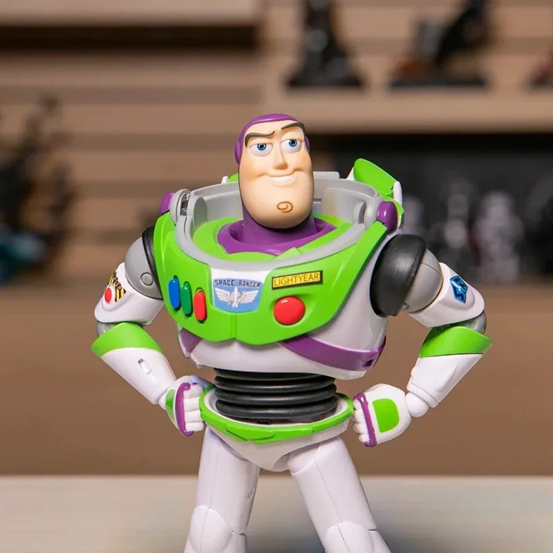 Disney Toy Story Woody Buzz Lightyear Movable Action Figure ตกแต่งชุดเด็กวันเกิดคริสต์มาสของขวัญ