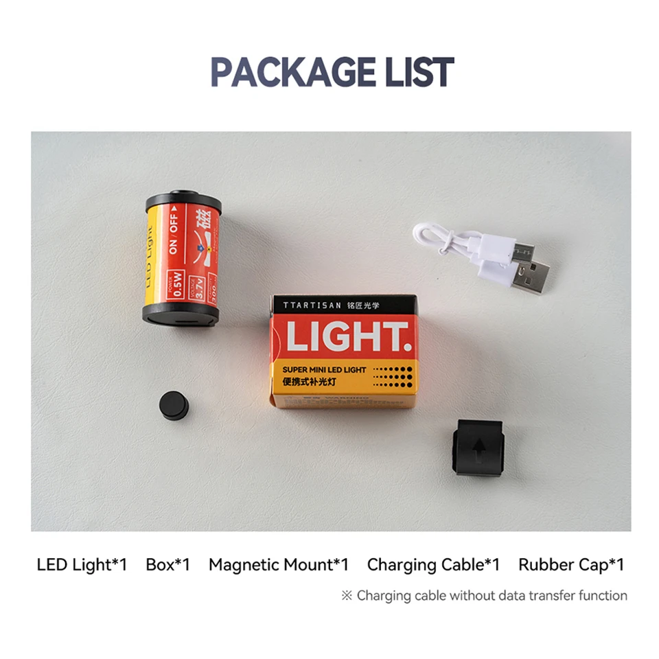 TTArtisan Mini Magnetic светодиодный для объектива камеры, фотосъемки, Vlog, прямой трансляции с креплением холодного башмака, 0,5 Вт, заполняющий телефон, CRI 95 +