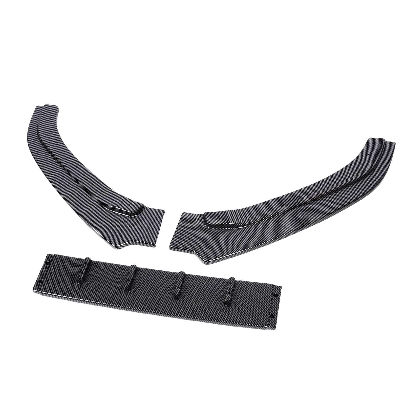 

Front Bumper Lip Spoiler Improved Stability Front Bumper Body Kit 3 Parts Aerodynamic for Vehicle Replacement for 6C 2015-2018
