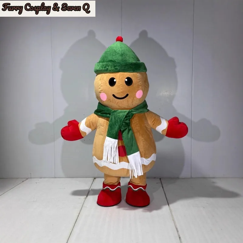 Factory Real Christmas Gingerbread Man Doll Clothes Cute Shape Special Mascot for Holiday Activities Inflatable Doll Clothes