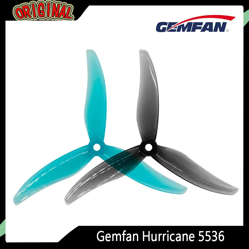 

Hurricane 5536 2 пары 5,5-дюймовых 3-лопастных реквизитов для ПК (5,5×3,6×3) — детали для обновления RC FPV Freestyle/Racing/Cematic