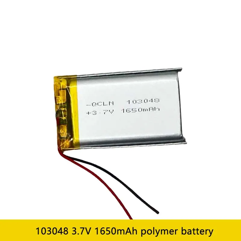 

103048 Rechargeable Lithium Polymer Battery Replacement DIY Batteries for Camping Lamp Audio Massager Headlight 3.7V 1650mAh