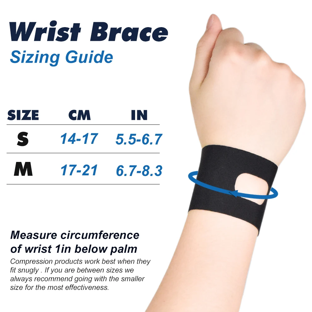 Wrist braces for TFCC TFCC, adjustable, ultra thin, compression, wrist bandages for tendonitis, injury, non-elastic, 1pc