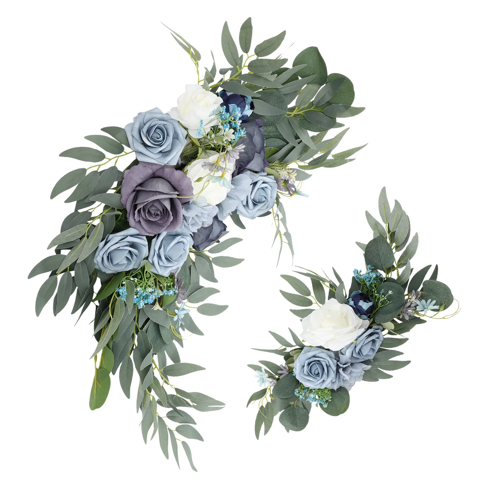 

2 Pcs Artificial Silk Flowers Decor Home Store Restaurant Wedding Arch DIY Supplies Simulated Flower Props