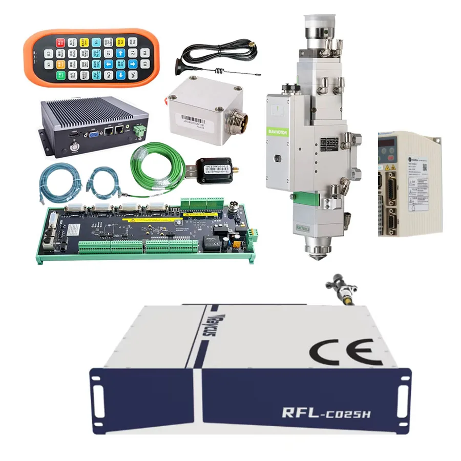 Raytools XC3000 Plus laser cutting system BM110 laser cutting head automatic 3.3KW CW RFL-C020 C025 C3000S-CE fiber laser source