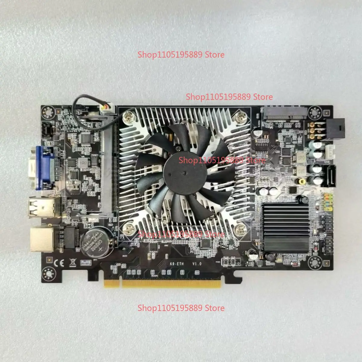 For Super New K9-ETH B75 Industrial Control Small Main Board + 64g Small Solid State M + Sata128G Small Hard Disk + Memory 4G