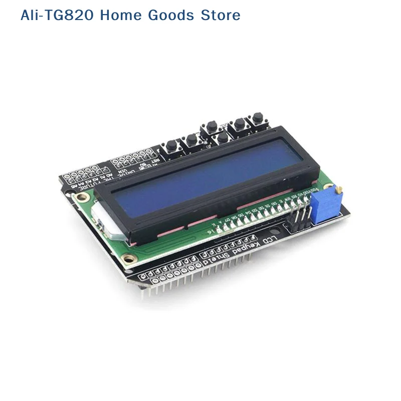 [TG820]1602 LCD Keypad Shield LCD1602 LCD 1602 Module Display For ATMEGA328 ATMEGA2560 Raspberry Pi Blue Screen