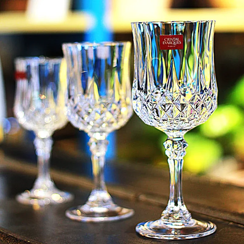 French Imported Crystal Glass Red Wine Goblet White Alcohol Cup Brandy Tall Bottle Sweet Liquor Champagne Flute Luxury Drinkware