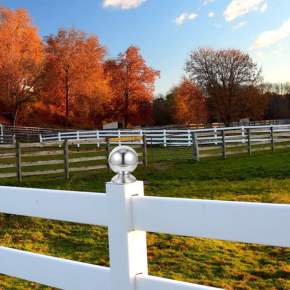 Garden Decorative Column Caps Fences Border Finials Outdoor Post Tops Farmhouse Balls Lawn Decorations Outdoor Fence