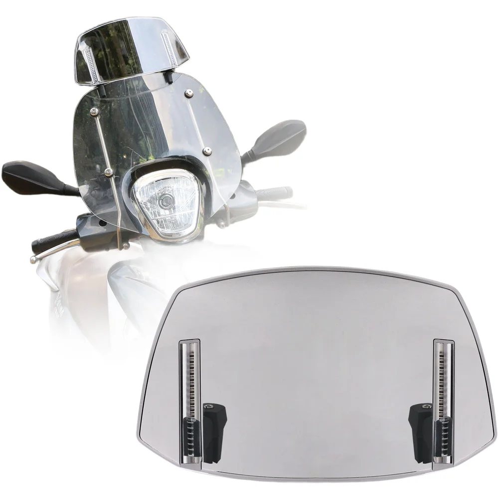 Polycarbonate Wind Shield Motorcycle Windshield Extension For Smooth Riding Enhanced Strength Material Noise Reduction Design