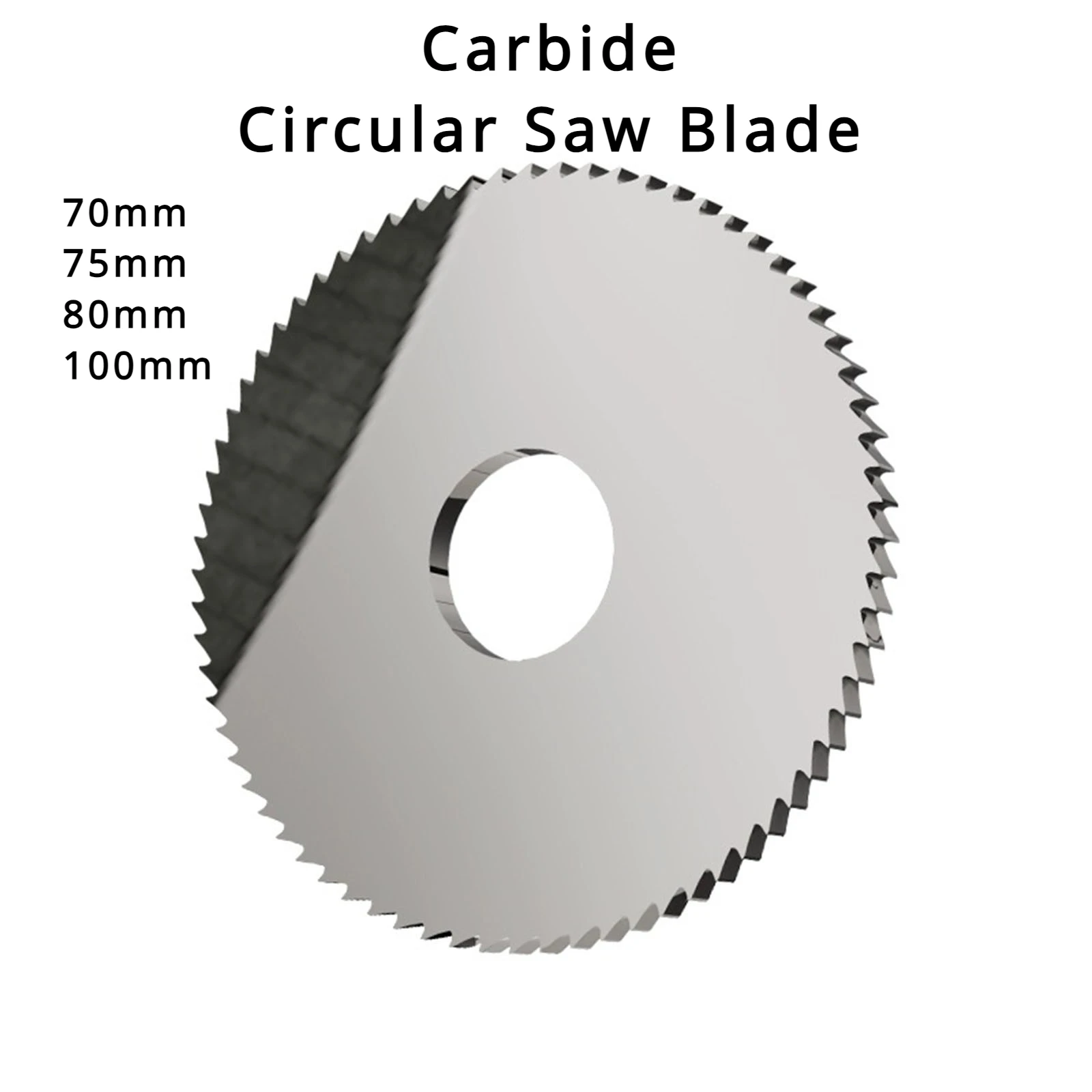 70-100mm 1/3pcs Solid Carbide Circular Saw Blade Milling Cutter Tools Tungsten Steel 70mm 75mm 80mm 100mm