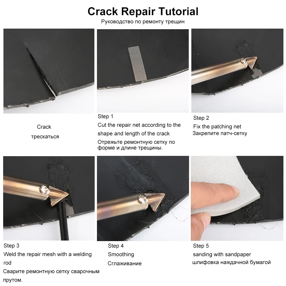 Imagem -06 - Ferramenta de Reparo de Crack de Engomar Couro Smoothing Tool Ferro de Solda de Plástico Máquina de Solda do Amortecedor do Carro 50 w 100w