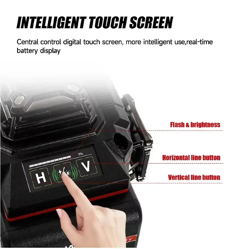 Milwaukee Cross 16 Lines Laser Level 360°Self-leveling Green Laser Levels 4 Sides Degree Vertical 4.2V 3-4D With Remote Control