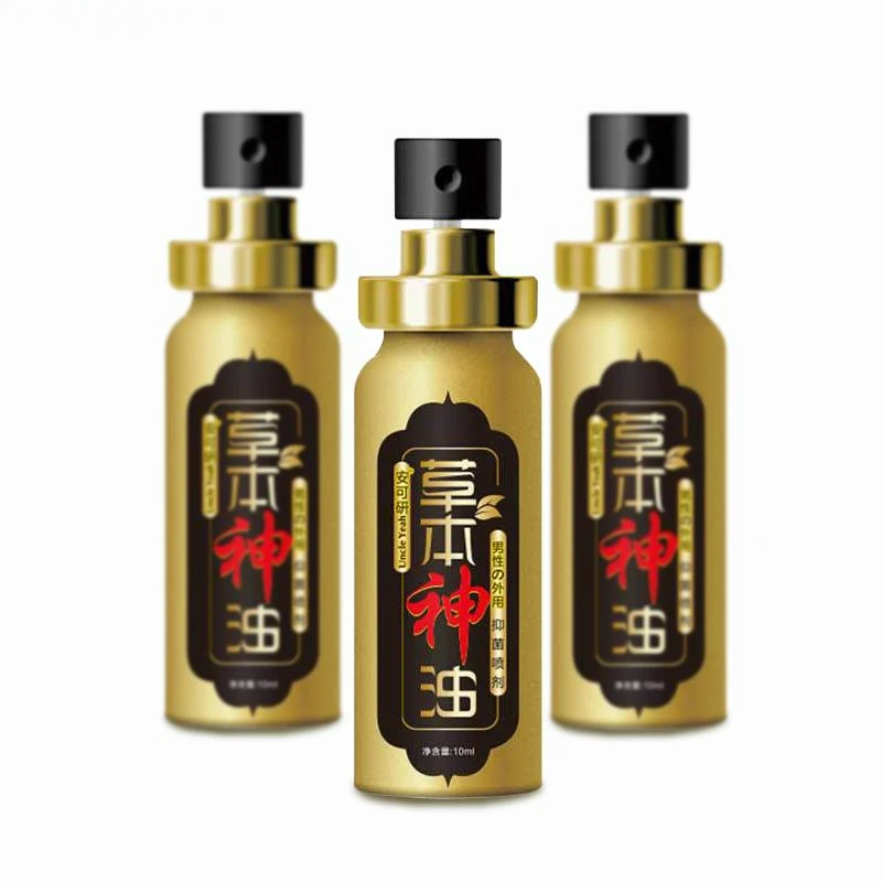 Herb God Long Time Delay Spray para homens, óleo de pênis, produtos sexuais para ejaculação, 60 minutos atrasam a ejaculação