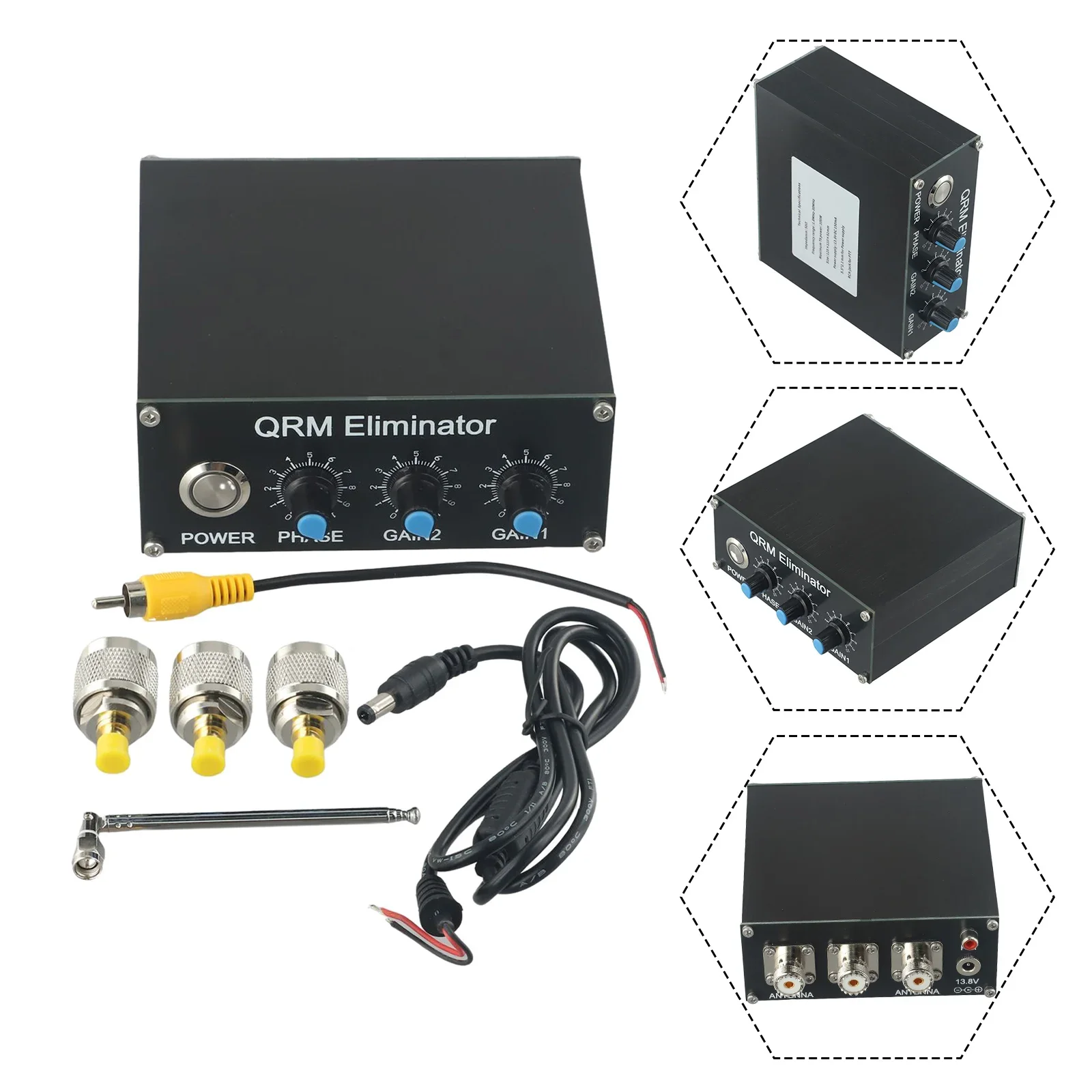 Professional QRM Eliminator XPhase (130 MHz) HF Bands  Metal Shell  Innovative Design  Noise Reduction Technology