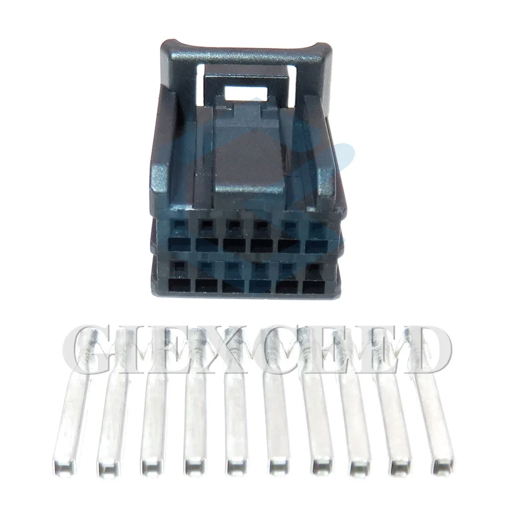 2 Sets 12 Pin Miniature Automobile Cable Harness AC Assembly Unsealed Electrical Socket 0.7 Series Auto Parts