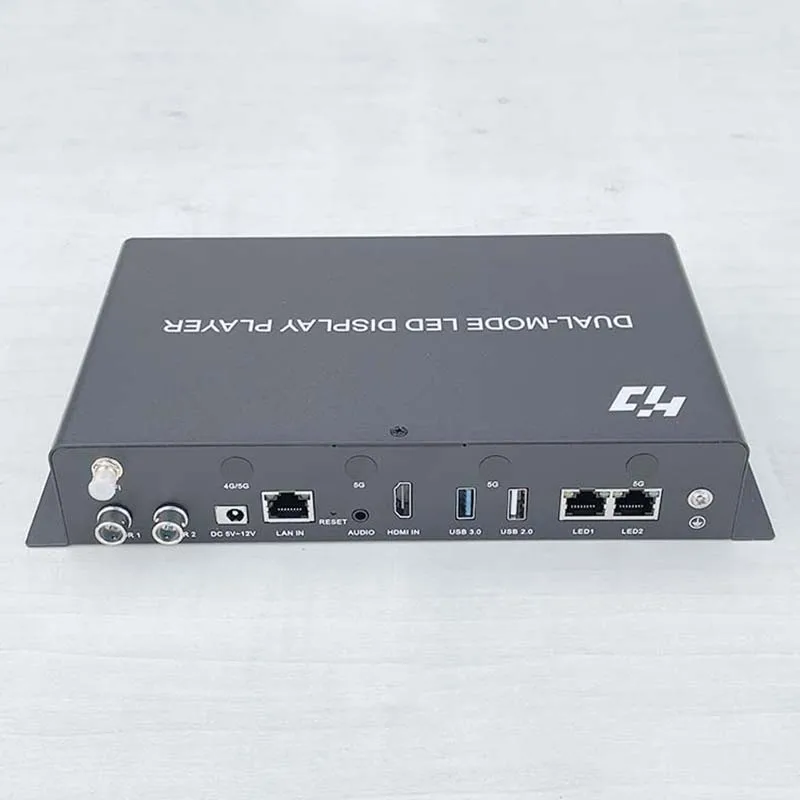 HD-A5L Full Color LED Panel Video Wall USB Port Controller Mobile Phone WiFi Playback Box LED Display Screen Supports HDMI Input