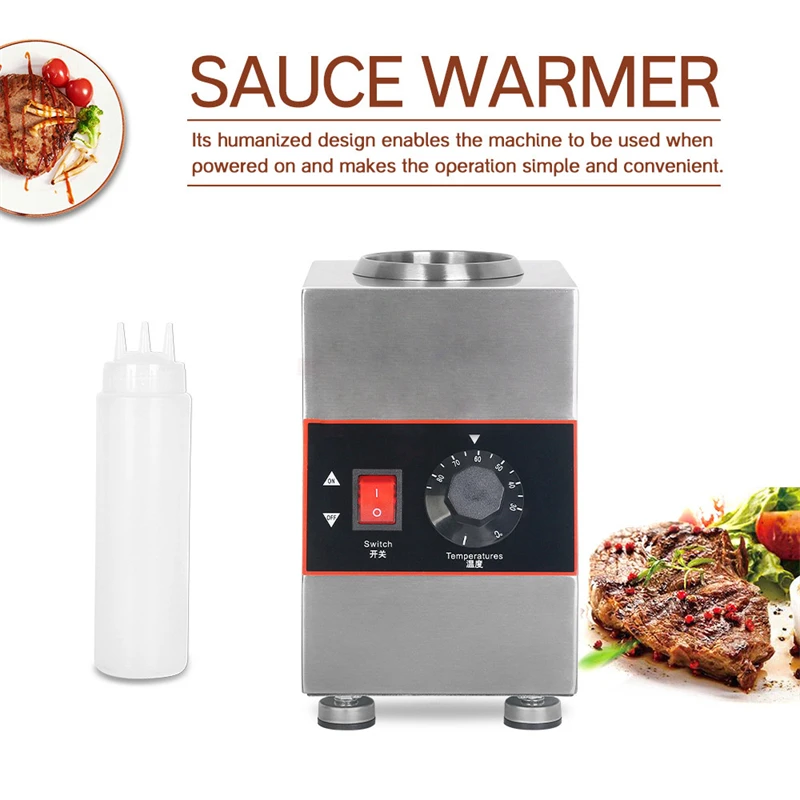 Commercial Chocolate Heater Sauce Warmer Electric Stainless Steel Fruit Jam Heat Preservation Cheese Warming Machine