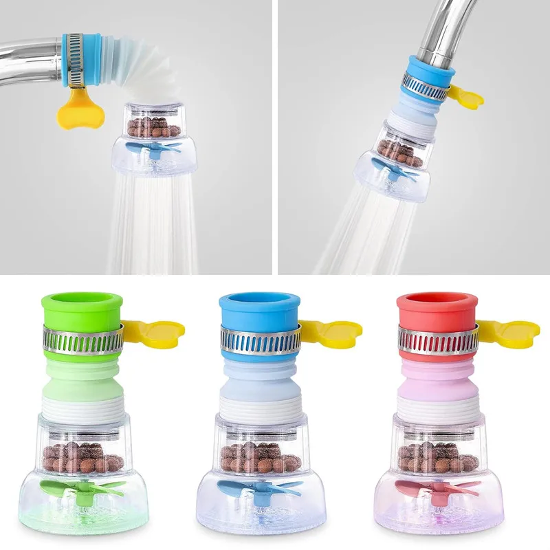Hot Retractable Faucet Extender Filter Adapter Anti-Splash Filter Transparent Faucet Filter Nozzle with Water Purification New
