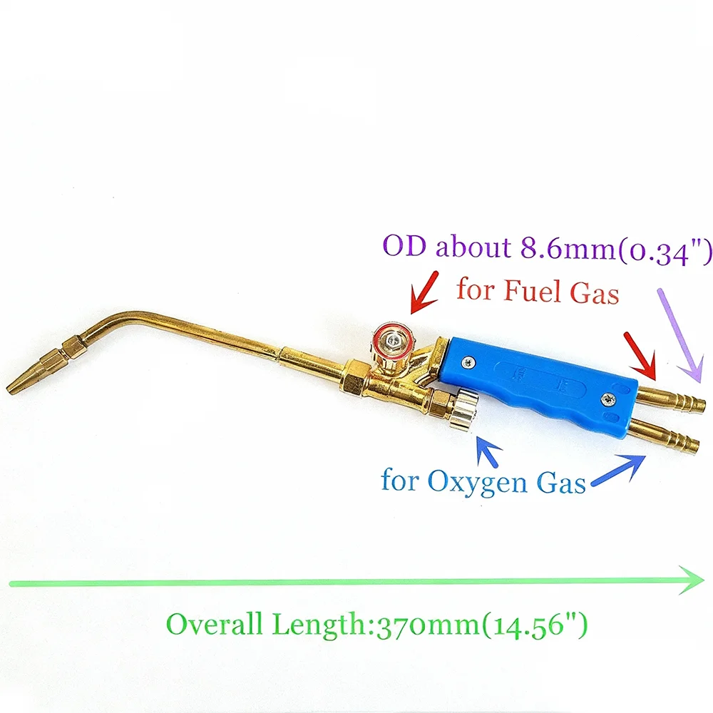 Gas Welding Torch H01-6 Oxygen Propane Acetylene Natural Gas for 2-6mm Steel Copper Aluminum Silver Soldering Brazing Torch