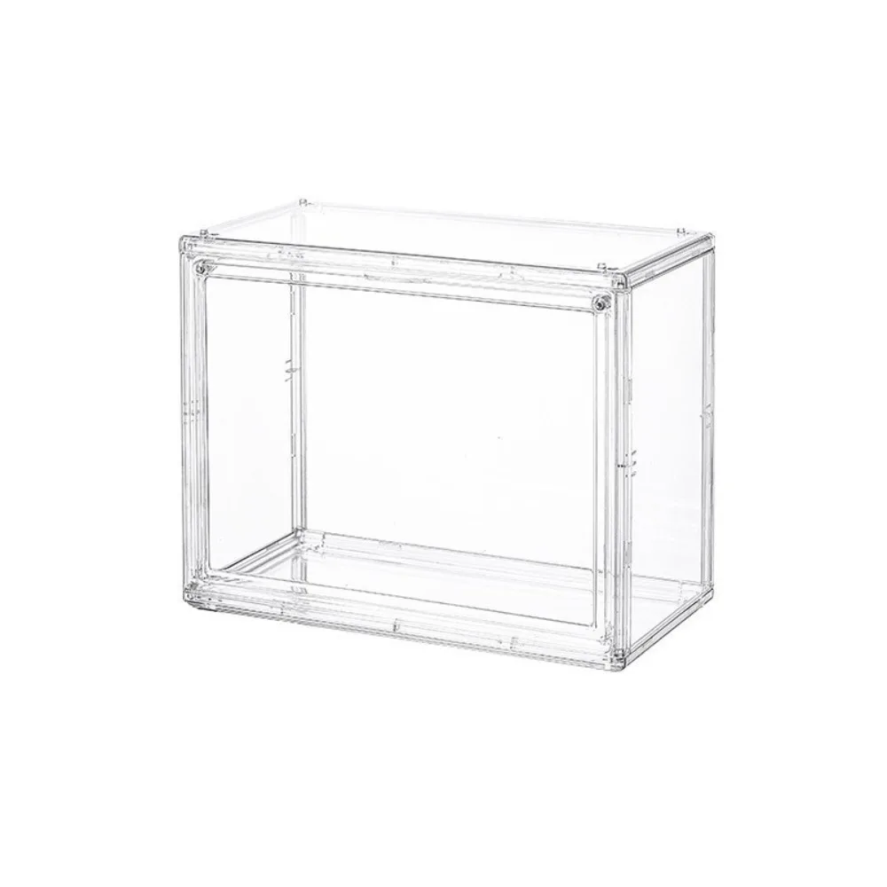 

Acrylic Transparent Display Box Magnetic Wall-Mounted Model Storage Box Stackable with Lid Cosmetic Organizer Rack Collectibles