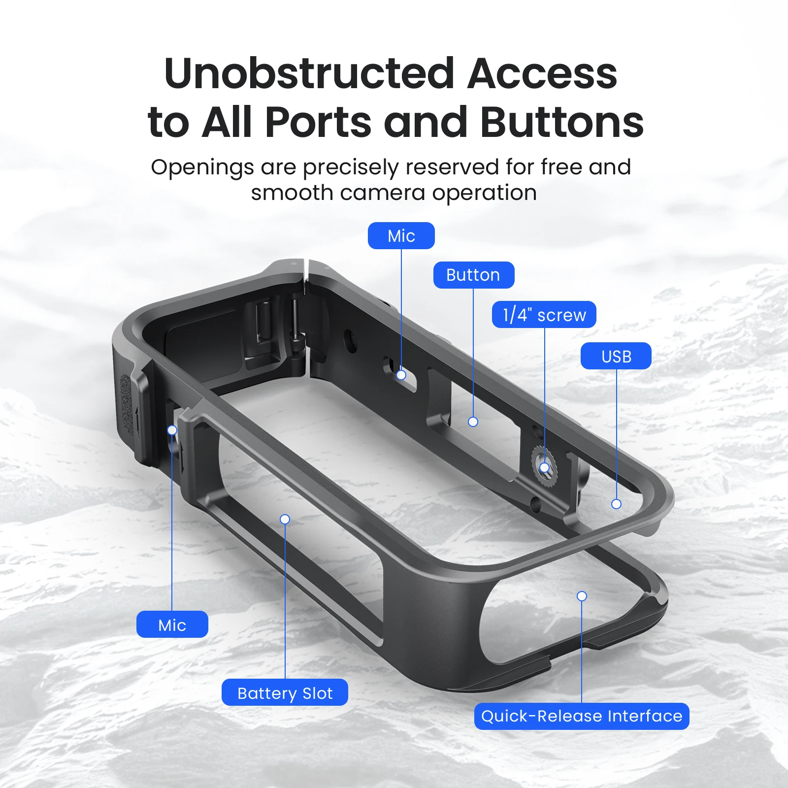 

Anti-Scratch Multi-Function Expansion Frame Protective Accessory for Insta360 X4 Air Camera