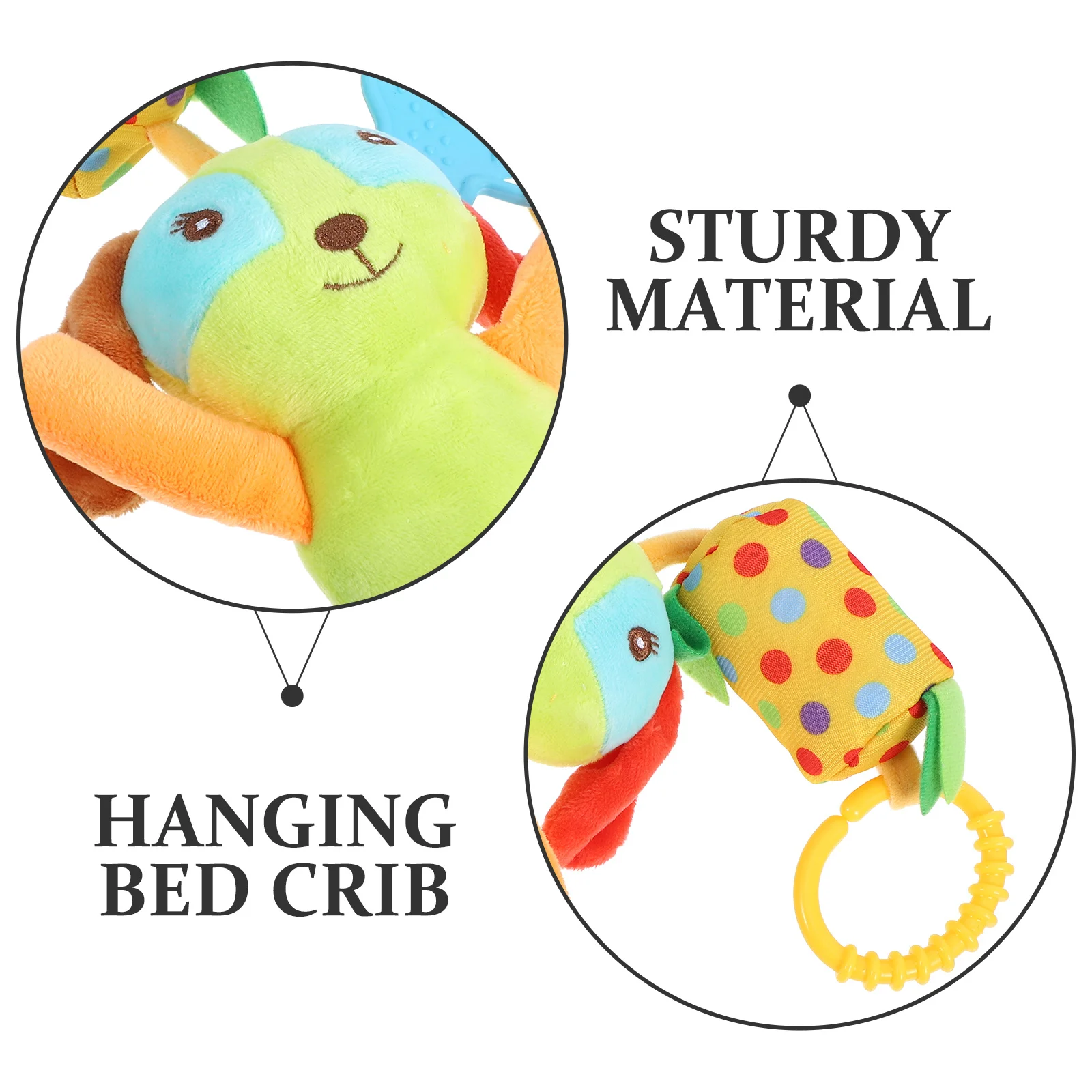 ของเล่นเขย่ามือสำหรับเด็กแรกเกิด ตุ๊กตาผ้าเนื้อนุ่ม ช่วยพัฒนาการทางประสาทสัมผัส ใช้ได้กับรถเข็นเด็ก ที่นั่งในรถ ของขวัญสำหรับเด็ก ติดตั้งกับเปลเด็ก