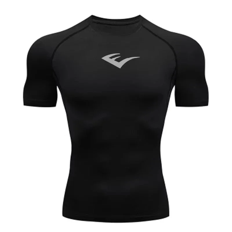 Men Running Compression T-shirt Long sleeves Sport Tees Gym Fitness Sweatshirt Male Jogging Tracksuit Homme Athletic Shirt Tops