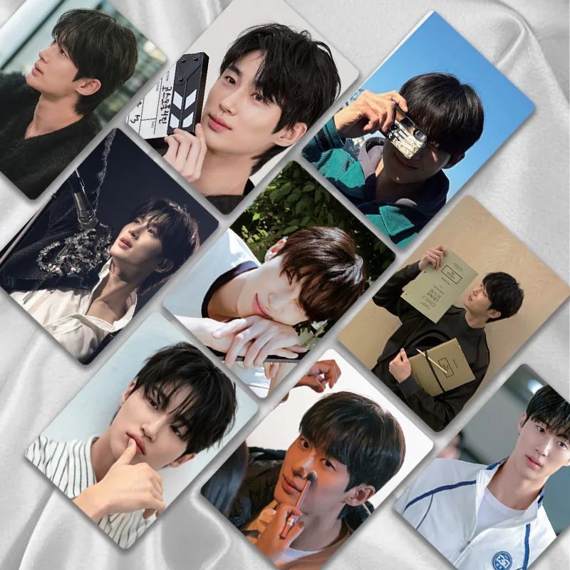 50 Pcs/Set Byeon Woo Seok Korean Star Lomo Laser Card TV Drama Loverly Runner Mini Postcard HD Photo Card Cosplay Gift