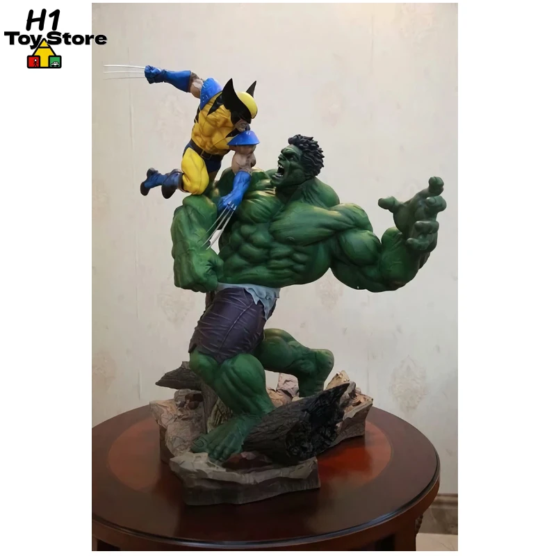 

Коллекционная фигурка Marvel: Оверсайз-статуя Волка против Халка, для настольного декора, для фанатов комиксов и коллекционеров
