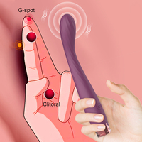 Beginner G-Spot Vibrator for Women 8 Seconds to Orgasm Finger Shaped Vibes Nipple Clitoris Stimulator Sex Toys for Adult Female