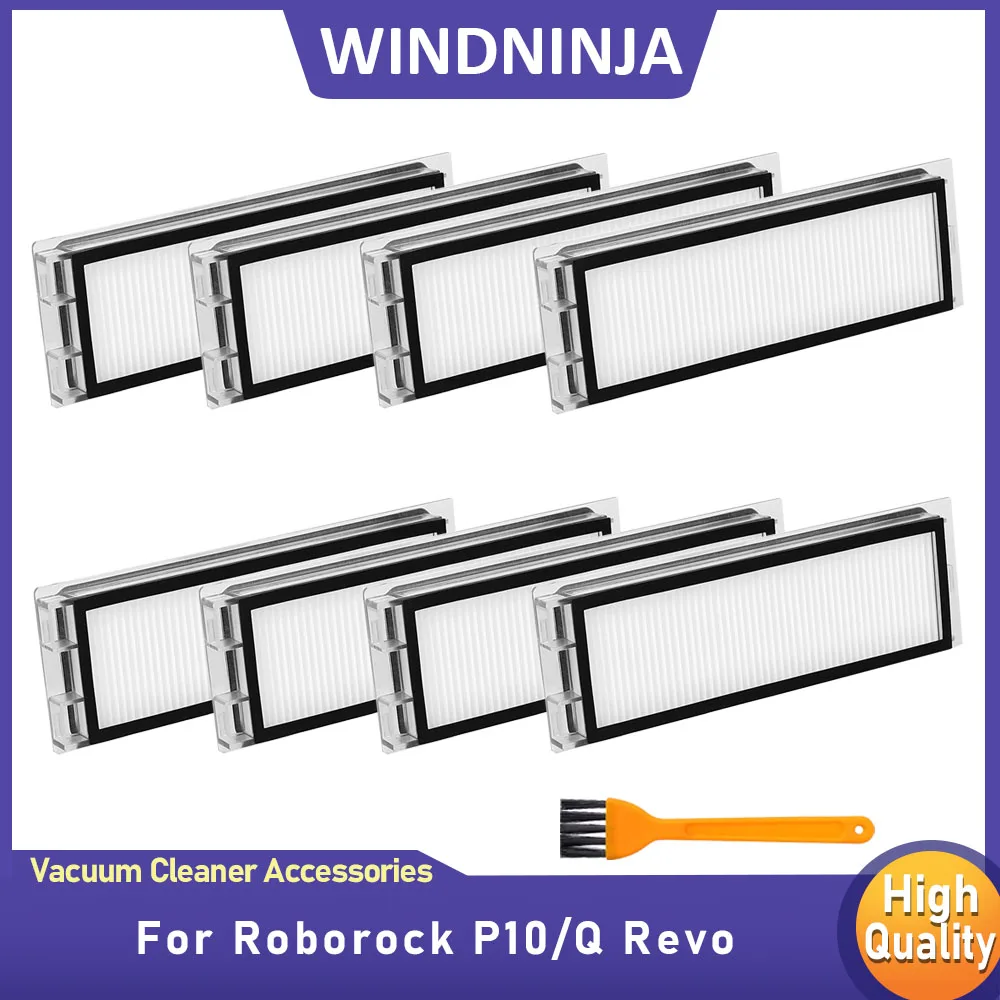 For Roborock Q Revo For Roborock P10 Hepa Filter Filters with Cleaning Brush Kit Robot Vacuum Cleaner Accessories Replacement