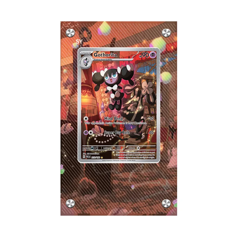 Sv2 Ar Gothorita Pokemon Arte Estesa Vetrina Protettiva Per Carte Collezione Di Carte Espositore Per Pittura Esclusa Carta 15X9 Cm