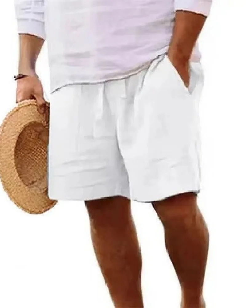 

Новые летние свободные льняные хлопковые дышащие шорты 2025 года, подходящие для мужских спортивных и повседневных шорт.