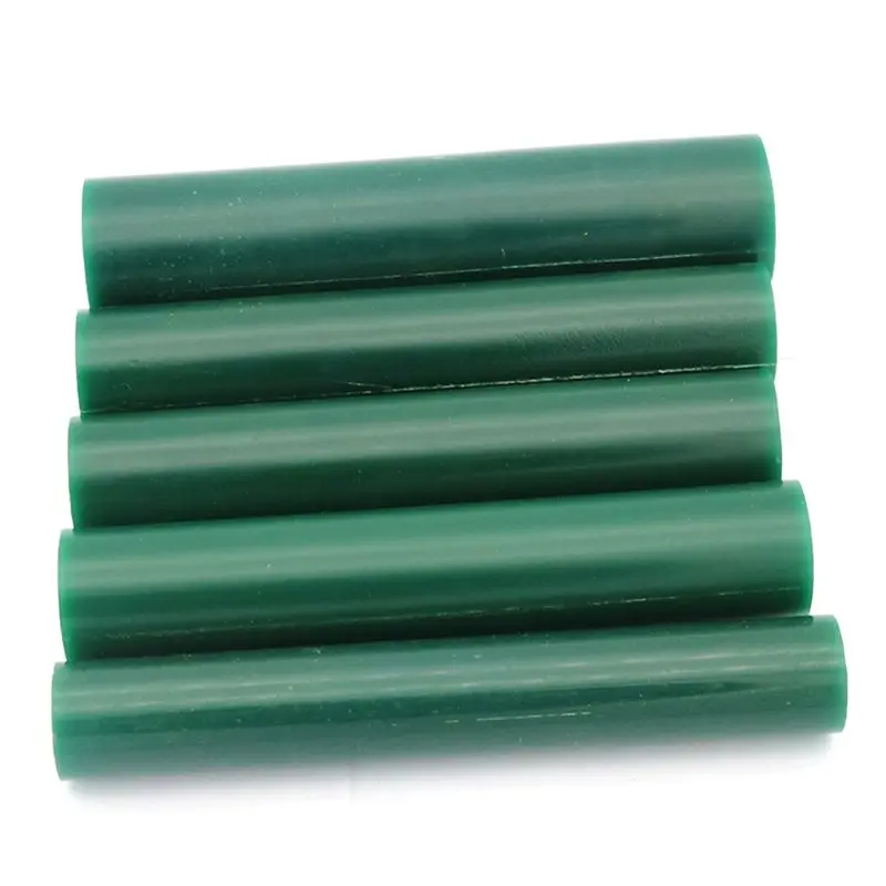 6Pcs/set Carving Wax Ring Tube Green Carving Wax Center Hole Tube Round Jewelry NEW