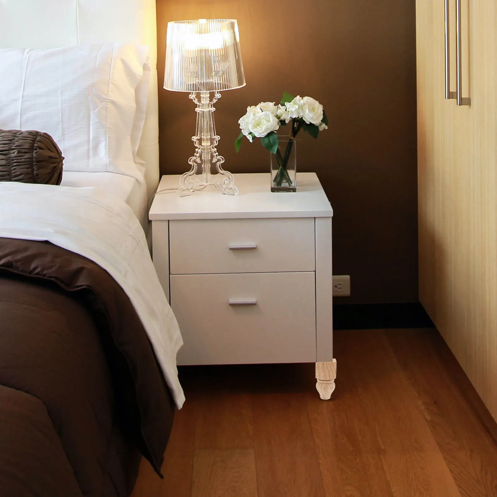 

Wooden Furniture Leg Replacement Wood Table Foot for Cabinet Sofa Chair Bed Desk Dresser Wooden Furniture Feet