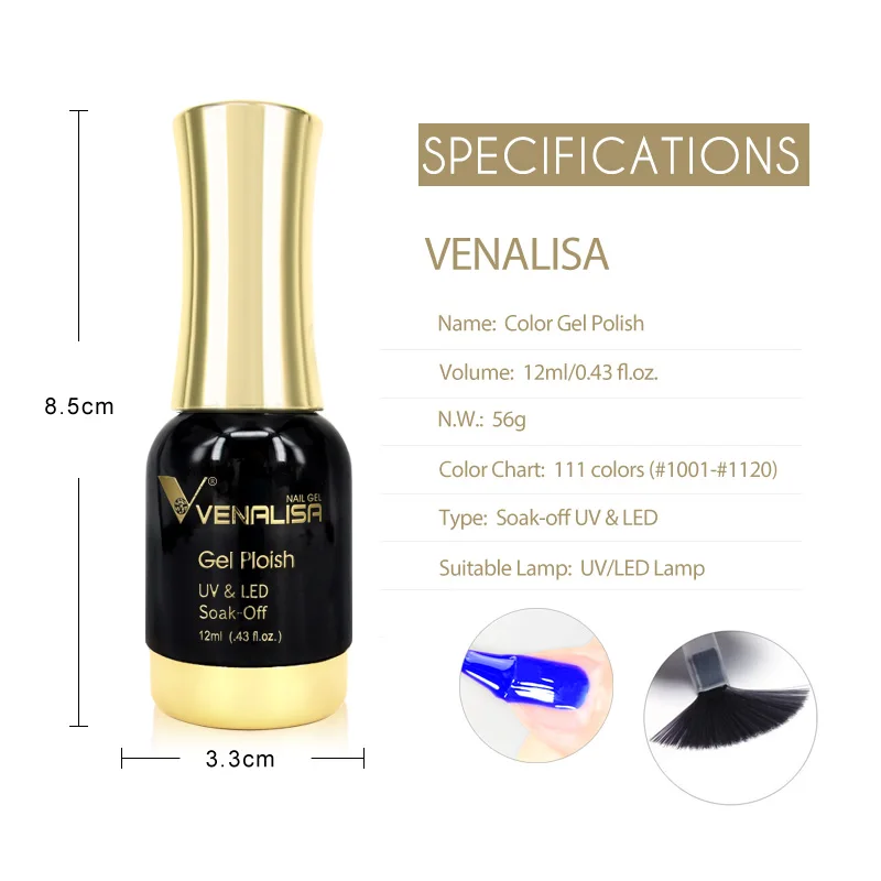 # 1004 VENALISA Nagelgelpoliermittel Hema TPO Free Semi Permanent Jelly Nude Pink Color Soak Off UV LED Ultra Diamond Lack 12 ml – Detail 4