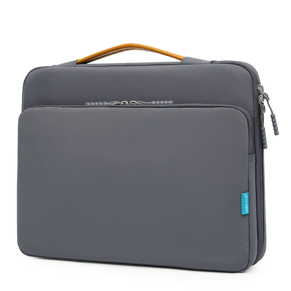 With Handle Portable Laptop Bags Waterproof Lightweight Laptop Case Multi-Layer Dual Zipper Notebook Sleeve Business Briefcase