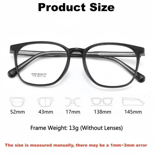 Imagen 2 del producto YIMARUILI, gafas graduadas ópticas Retro a la moda para hombres y mujeres, gafas antirreflectantes y antiarañazos con bloqueo de luz azul