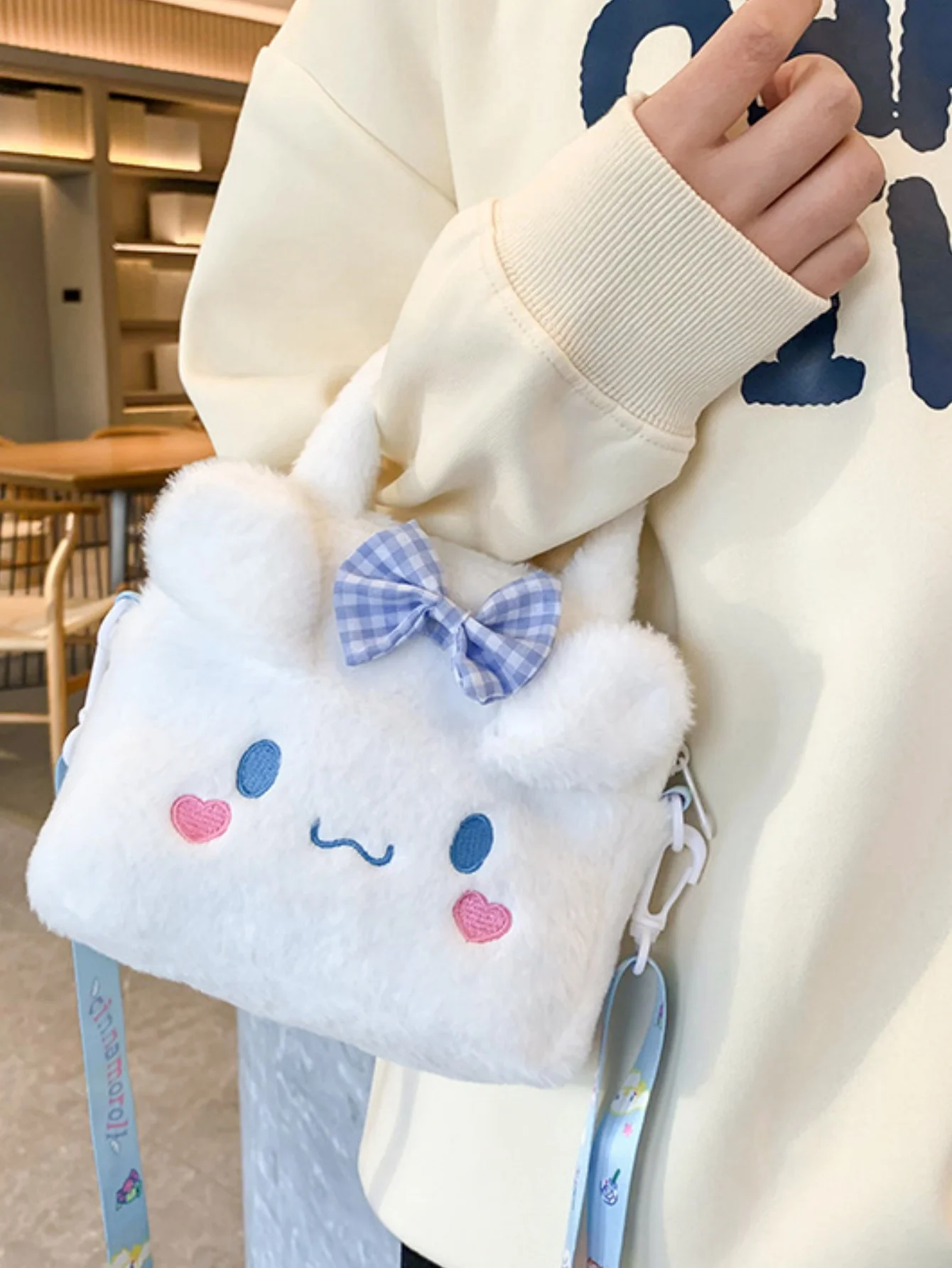 1 قطعة حقيبة يد لطيف ، مرحبا كورومي كيتي بلدي ميلودي سينامورول محفظة الكرتون أنيمي رقيق حقيبة كروسبودي هدايا عيد الميلاد عطلة