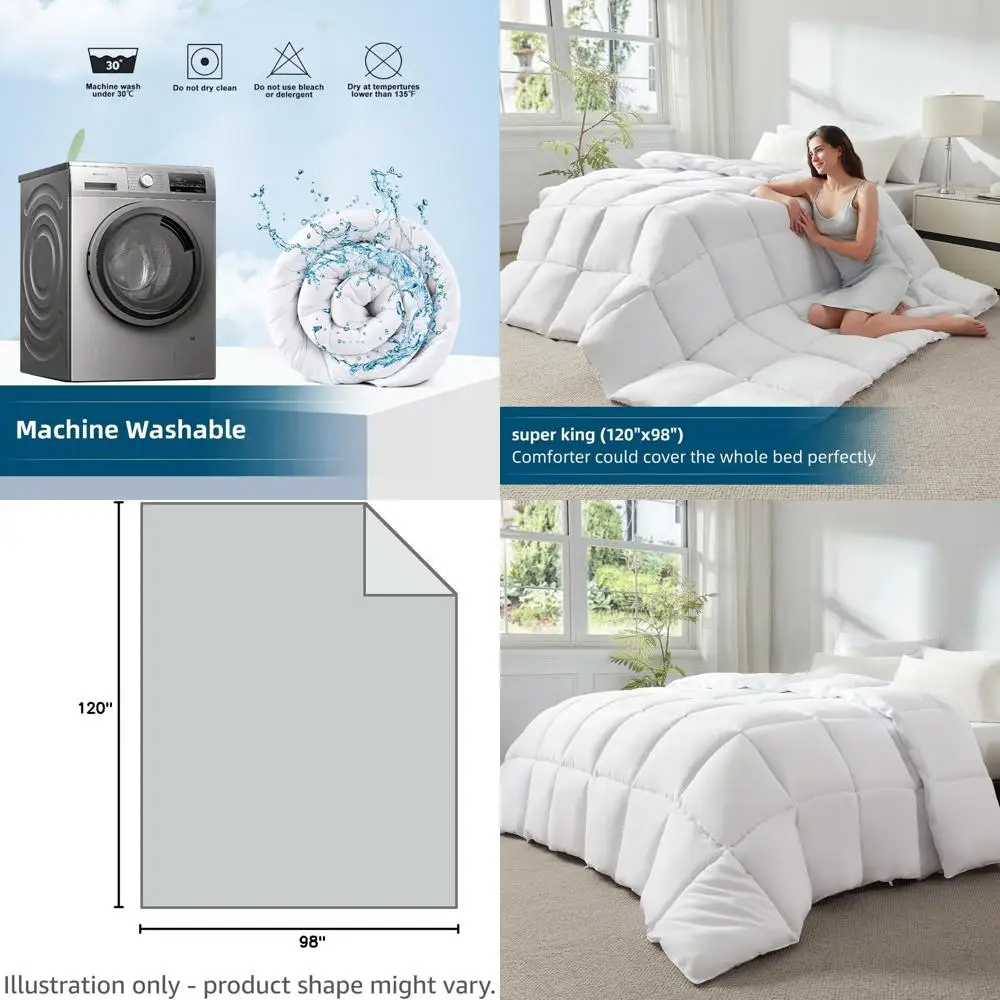 

Негабаритный King Comorter 120x98, очень большой Super King Comorter, легкий стеганый пуховик Sot, альтернативная пододеяльник, luy Brea