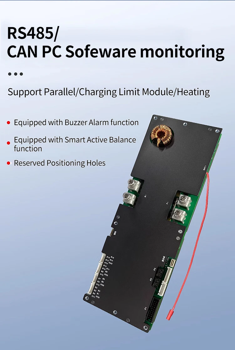 Imagem -05 - Equilíbrio Ativo de jk Bms para o Armazenamento de Energia Home Bms Pb1a16s15p 8s 16s 150a 300a 24v 48v Jikong Bms Lifepo4 Bms Bluetooth