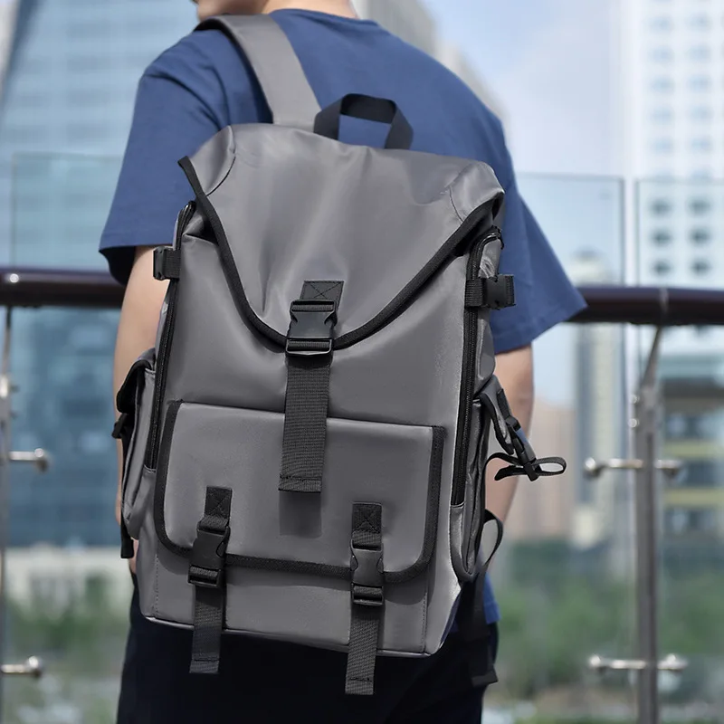

Men Nylon Waterproof Casual Laptop Backpack for Daily Use and Outdoor, Large Capacity Multi - pocket Rucksack