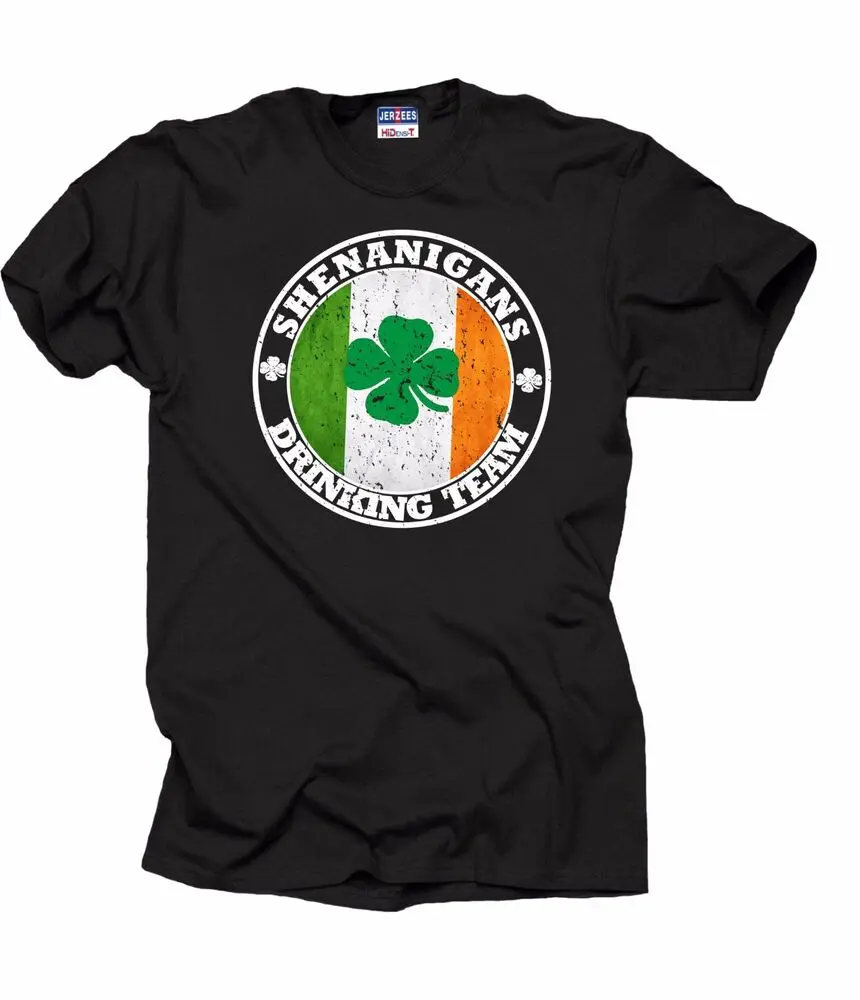 St. Patrick's Day Shenanigans Drinking Team T-shirt Funny  Irish Ireland TeeAnime Pattern Men and women 100% cottonAnime Graphic