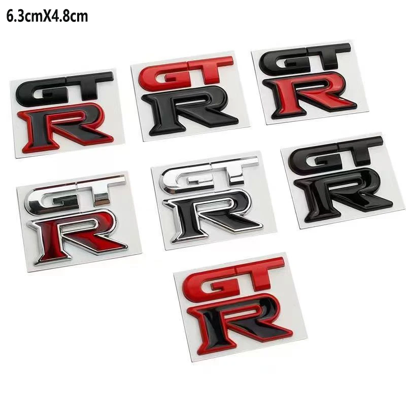 1 piece suitable for GTR NEW METAL 3D car sticker personalized car sticker car tail sticker