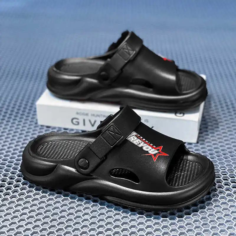 

Осенне-весенние нескользящие мужские разноцветные сандалии, тапочки, шлепанцы, летняя обувь, кроссовки, спортивная новая обувь Sapato